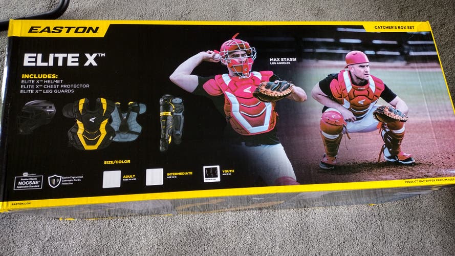 New Easton Elite x Catcher's Set