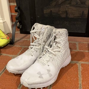 UA women’s high top lacrosse turf cleats