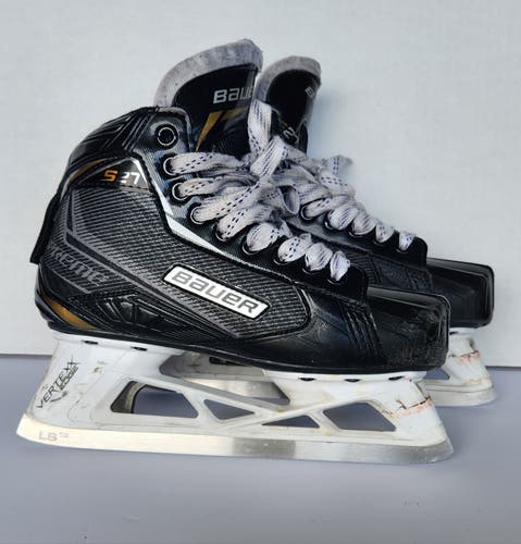 Used Bauer Supreme S27 Hockey Goalie Skates Regular Width Size 3