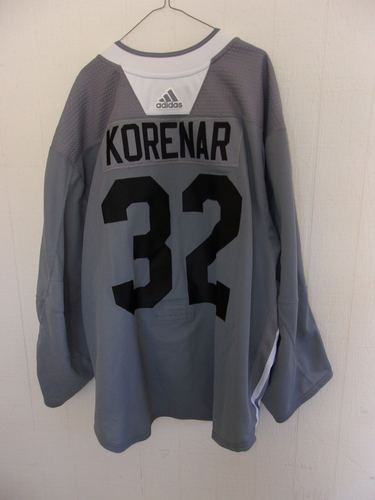 ARIZONA COYOTES Josef Korenar gray #32 Adidas practice jersey size 60G goalie cut (Kachina logo)