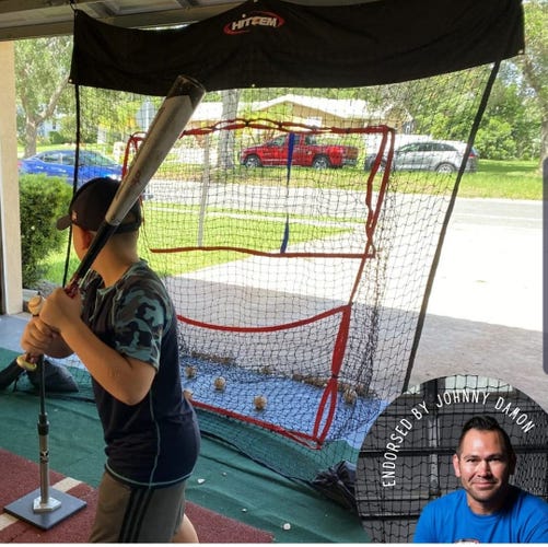 New HITZEM Baseball & Softball Garage Hitting Net