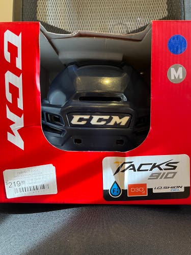 Used Medium CCM  Tacks 910 Helmet - Navy Blue