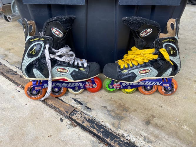 Used Mission Regular Width Size 10.5 Inline Skates