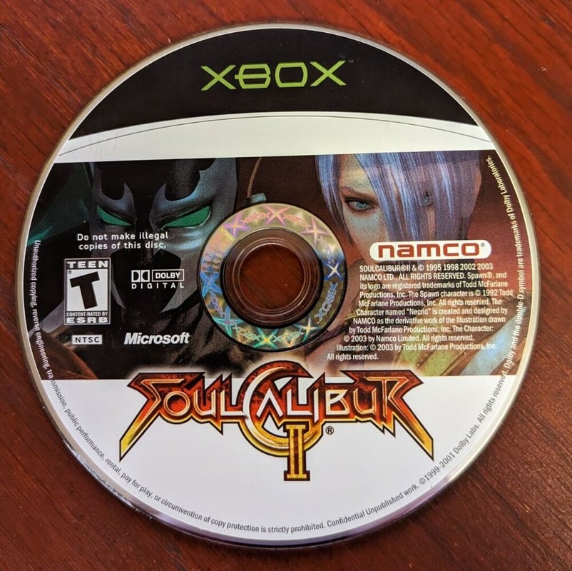 Soul Calibur II 2 (Microsoft Xbox, 2003) - Disc Only - Namco NTSC T