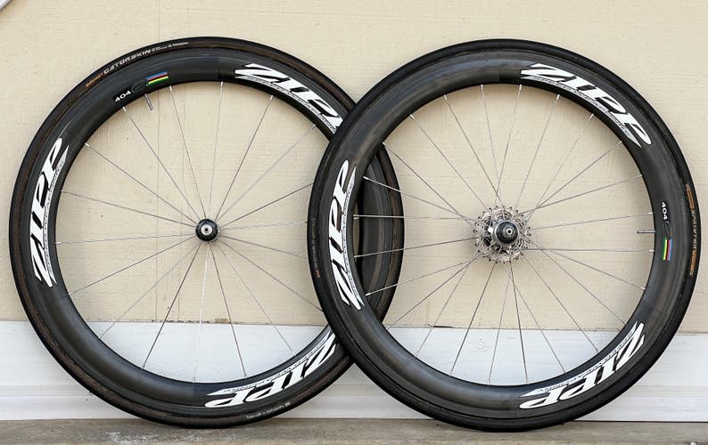 Zipp 404 Carbon Tubular Aero Road Bike Wheelset Rim Brake 10 speed