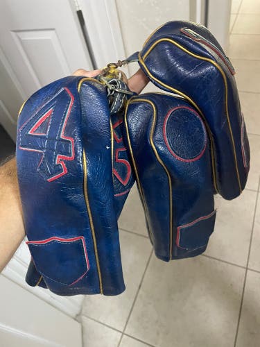 Vintage Style Golf Club Head Covers Set Used