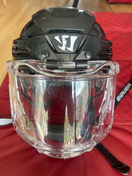Warrior Covert PX + with New Bauer Concept 3 cage/visor