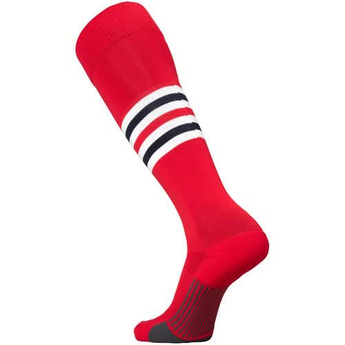 TCK Dugout Series OTC Baseball Socks - New - Large - Scar/White/Navy