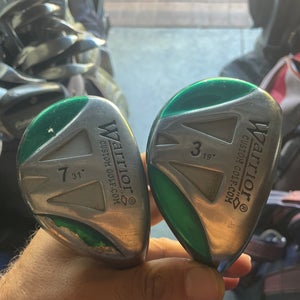 Warrior Custom Golf Hybrid Wood 3 And 7 in right handed  Graphite