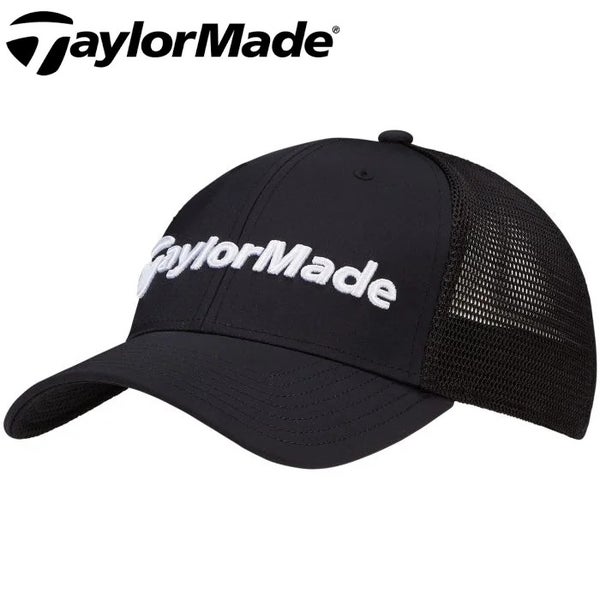 NEW TaylorMade Golf 2017 Tour Performance Cage Hat Size S/M Stretch-Fit Black