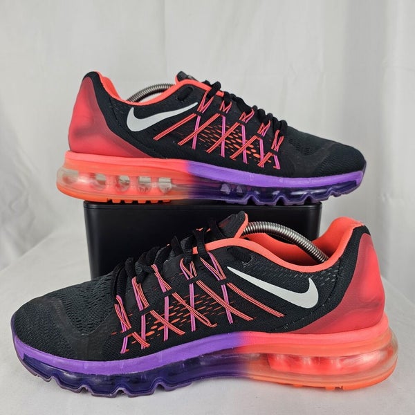 juego Correspondiente Discreto Nike Air Max 2015 Black Hyper Punch Grape Running Shoes Womens Sz 11.5 Mens  10 | SidelineSwap