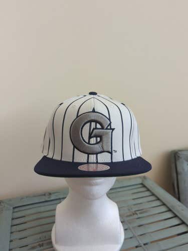 NWT Georgetown Hoyas Mitchell & Ness Pinstripe Snapback Hat NCAA