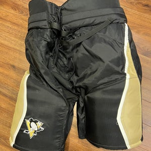 Senior Large Bauer Pro Stock Custom Pro Hockey Pants Penguins Orpik