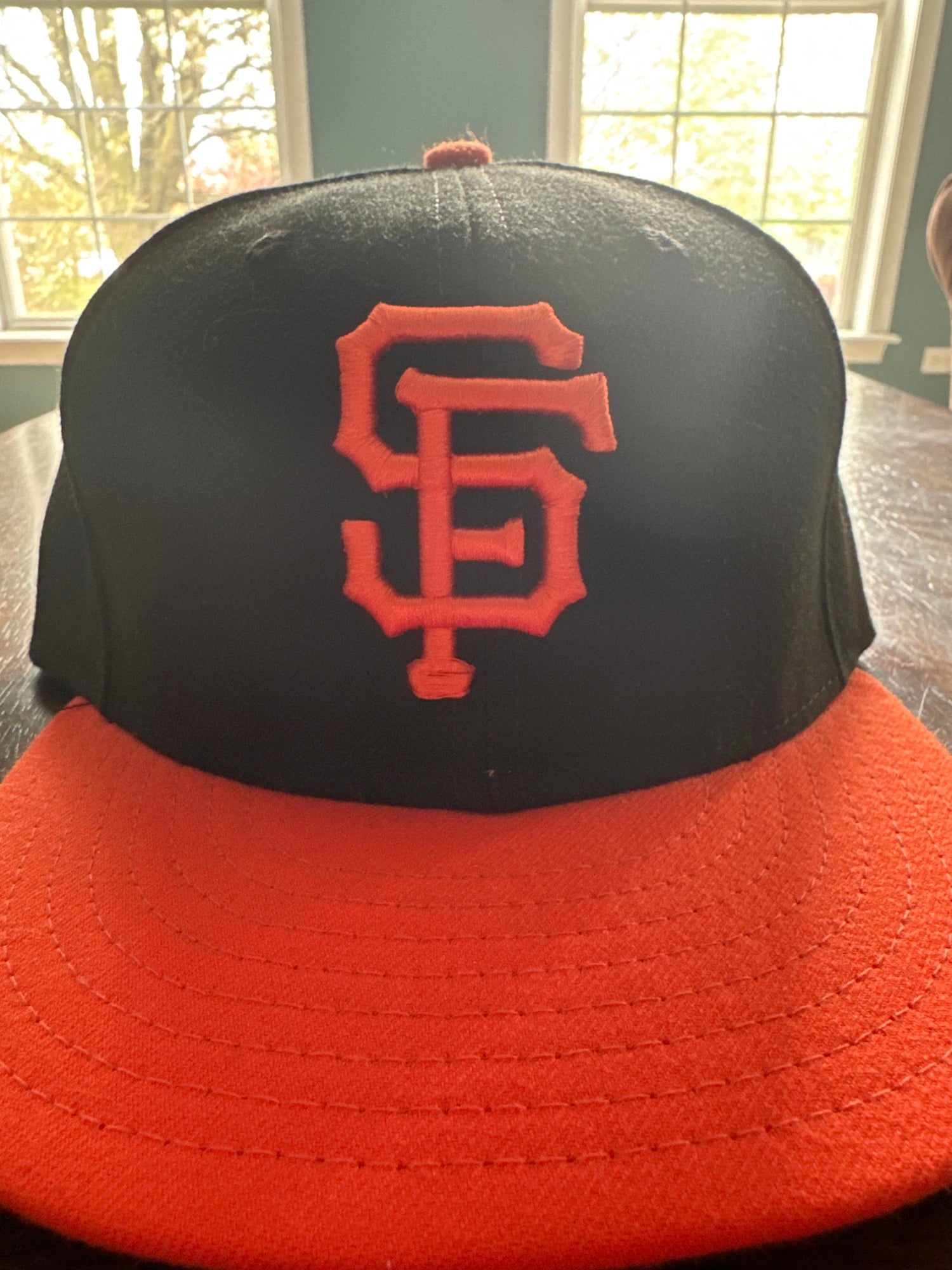 SF San Francisco Giants 47' Brand MLB Hat Cap Black Orange 920