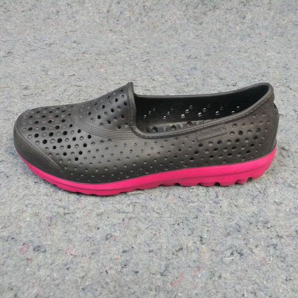 Skechers H2Go Womens Slip On Size 8 Water Shoe Rubber Black Pink | SidelineSwap