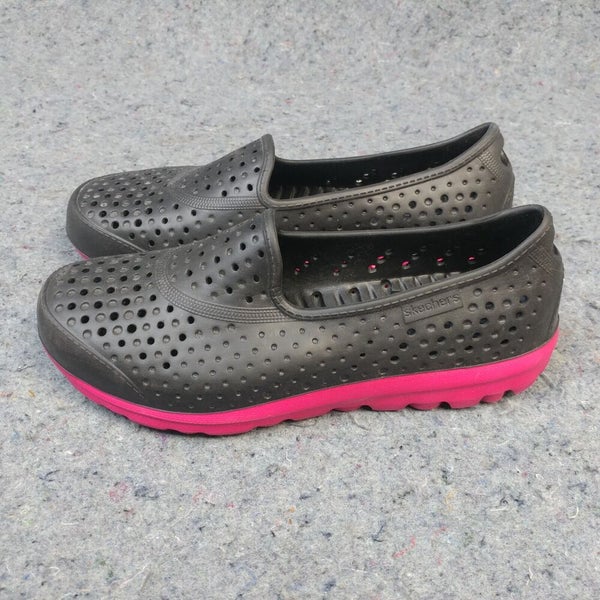 Refinamiento agujas del reloj Ese Skechers H2Go Womens Slip On Shoes Size 8 Water Shoe Rubber Black Pink  14265 | SidelineSwap