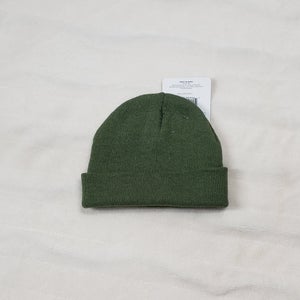 Adult Tight Knit Beanie Toboggan One Size Olive Solid Color Mission Ridge NWT