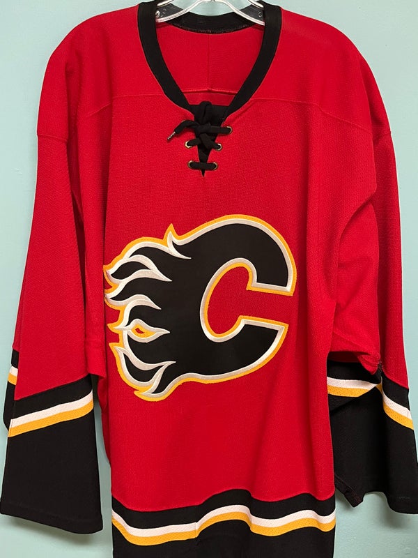 Reebok NHL Calgary Flames “48”/50” Hockey Jersey “Medium”