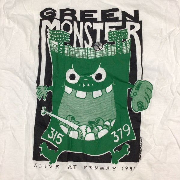 Vintage 1991 Boston Red Sox green monster MLB single stitch T