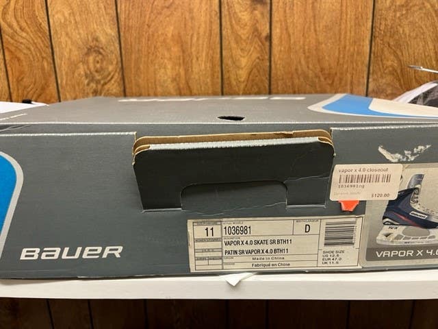 Senior New Bauer Vapor X4.0 Hockey Skates Regular Width Size 11