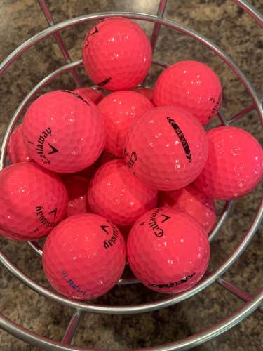 2 Dozen (24) Pink Callaway Reva AAAA Used Golf Balls Near Mint Condition