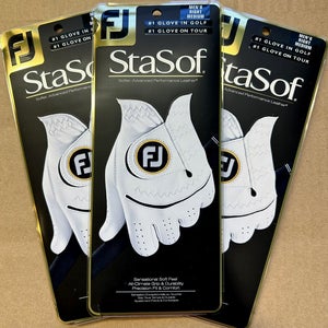 FootJoy StaSof Golf Glove Pack Lot For Left Handed Golfer Medium M New #84200