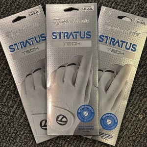 (3) TaylorMade Stratus Tech Golf Glove Bundle Pack Lot Medium M New #84336