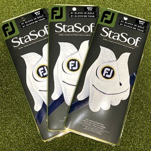 FootJoy StaSof Cabretta Leather Golf Glove Pack Lot Bundle Extra Large XL #84198