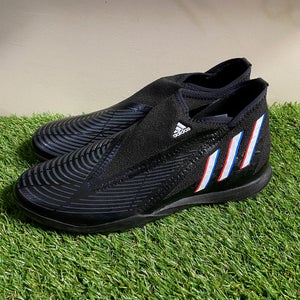 Adidas Men's Predator Edge.3 LL TF Turf Black Soccer Shoes GX2631 Size 9.5 NEW