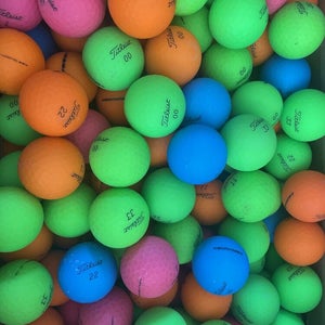 60 Titleist Velocity Matte Color Mix AAA Good Quality Used Golf Balls!