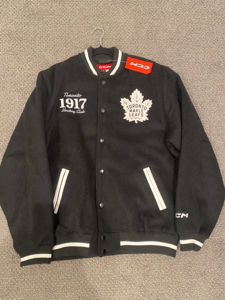 Mens Toronto Maple Leafs Blue Wool Varsity Jacket