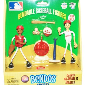 Vintage Bendos 5.75" Toy Figure - Los Angeles Anaheim Angels MLB Baseball 2003