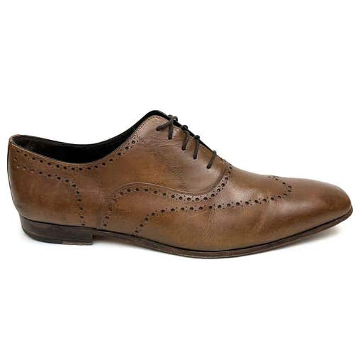 Mezlan Fuller Wingtip Oxford Leather Dress Shoe Cognac Made in Spain Men’s 12 M