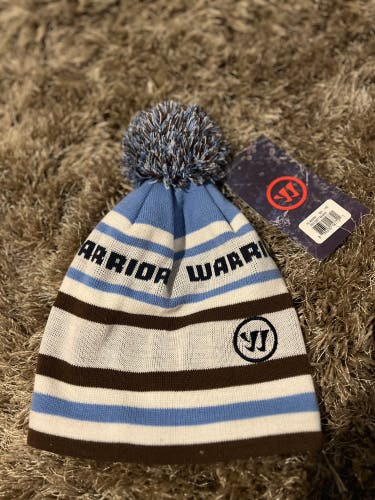 Warrior Hockey Blue and Brown Beanie