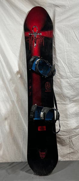burton avalanche snowboard RARE Vintage 1995 Avalanche Damian Sanders Model 157cm Snowboard Liquid  Bindings | SidelineSwap