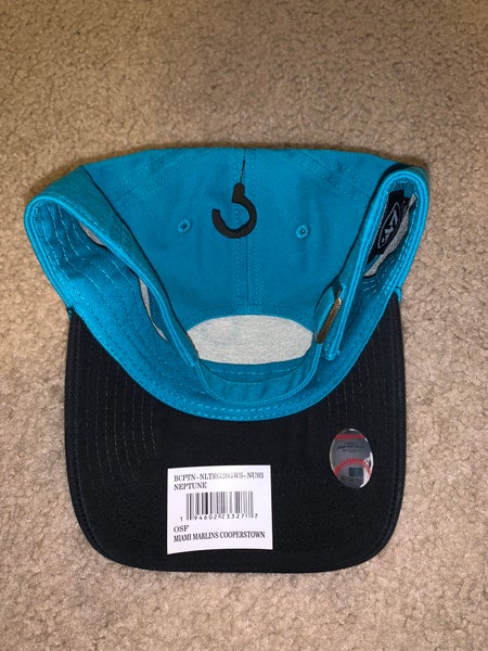 New Era Florida Marlins MLB Black Stitched Fitted Hat Cap Adult