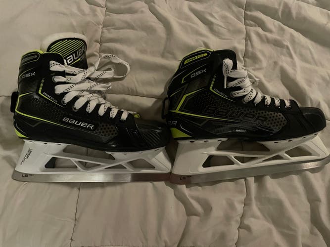 Used Bauer Regular Width Size 8.5 GSX Hockey Goalie Skates