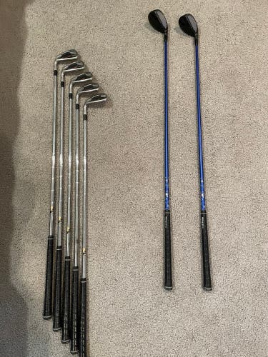 Men's Left Hand Stiff Flex Steel Shaft AP1 Iron Set