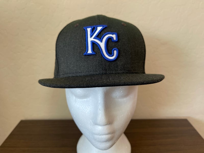 Kansas City Royals 2015 World Series New Era 59FIFTY Fitted Hat (Chrome White Black Green Under BRIM) 7 1/8