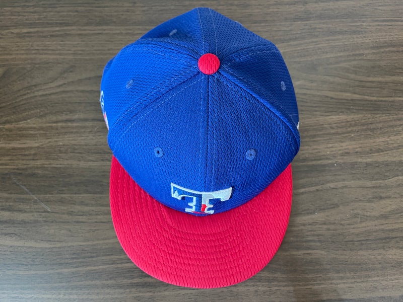 Texas Rangers New Era Cooperstown Collection Wool 59FIFTY Fitted Hat - Blue, Size: 7 1/4
