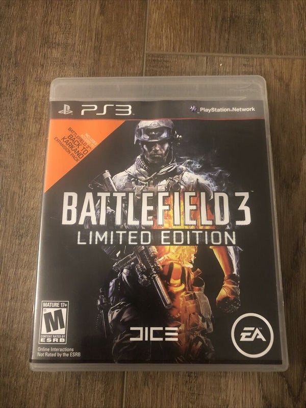 Battlefield 3 Limited Edition (PS3 Playstation 3, 2011)