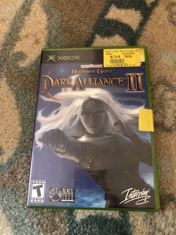 Baldur's Gate: Dark Alliance II Microsoft Xbox 2004 Complete & Tested