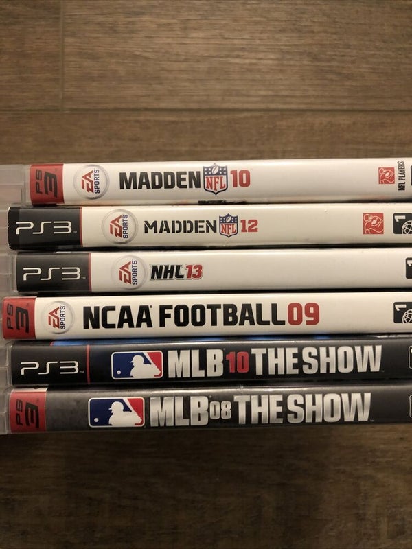 PS3 Sports games lot of 6 (Madden, The Show, NHL, NCAA)
