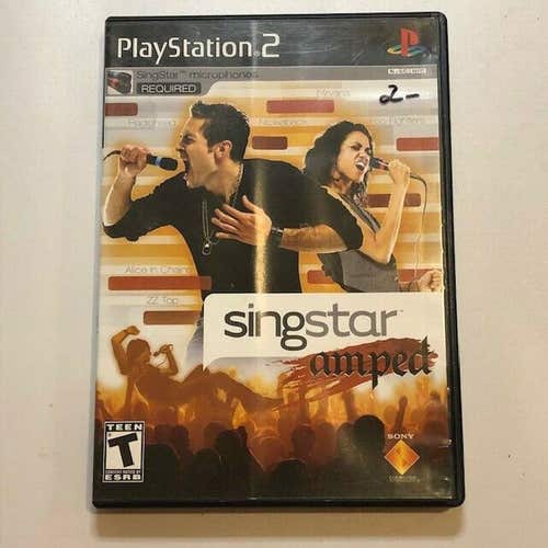 SingStar Amped (Sony PlayStation 2 PS2) Complete