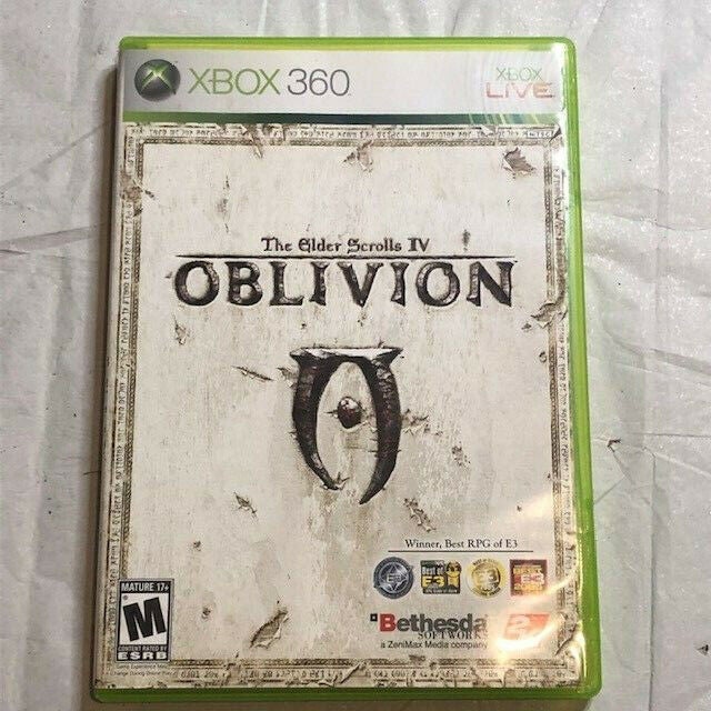 The Elder Scrolls IV 4: Oblivion (Microsoft Xbox 360) Complete with Manual & Map