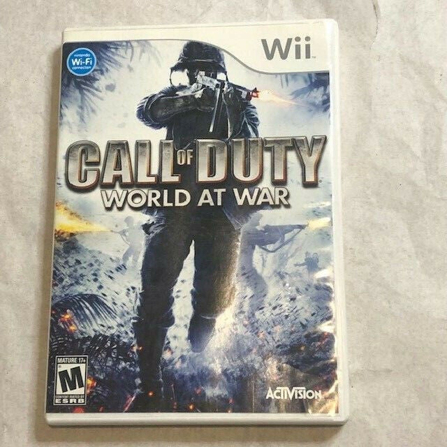 Call of Duty: World at War (Nintendo Wii, 2008) Complete w/Manual