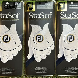 FootJoy StaSof Golf Glove Pack Lot For Left Handed Golfer Large L New #84202