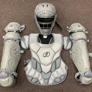 Rawlings Adult Velo 2.0 Catcher&s Set White/Silver