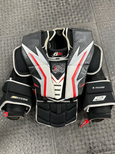 Brian’s custom Optik 2 Chest protector