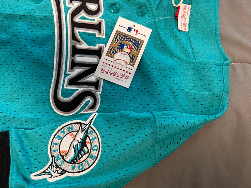 MITCHELL AND NESS FLORDIA MARLINS JERSEY ABBF3104-FMA95ADATEAL - Shiekh